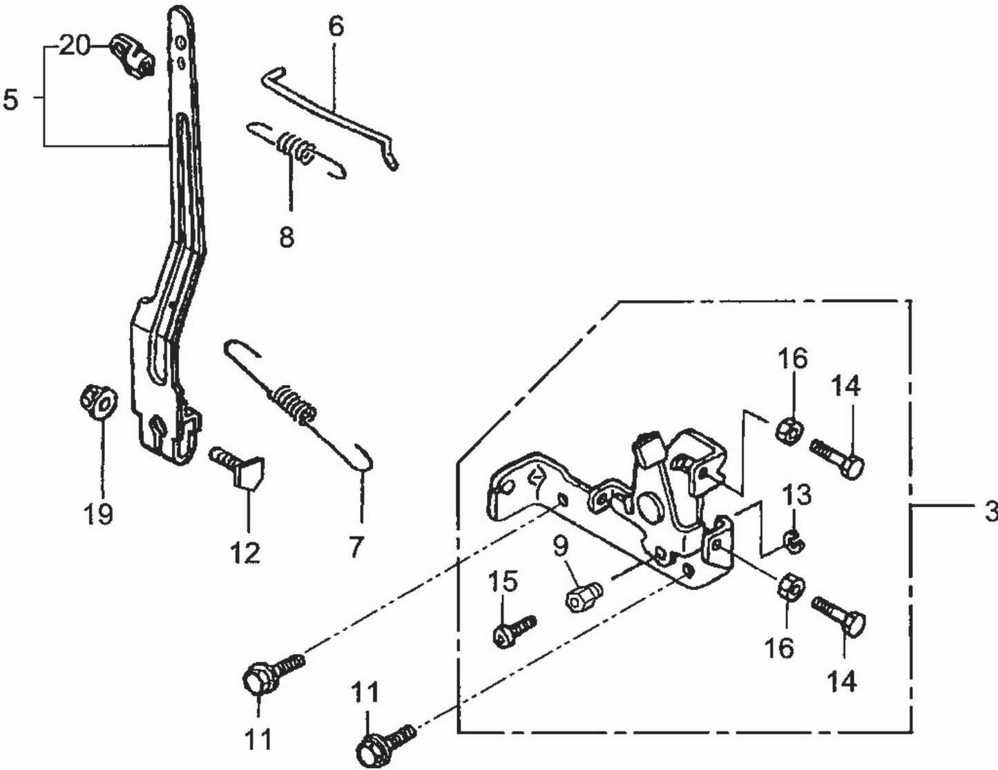 MTX70HD Honda GX100RTKRBF Engine Control Assembly Parts