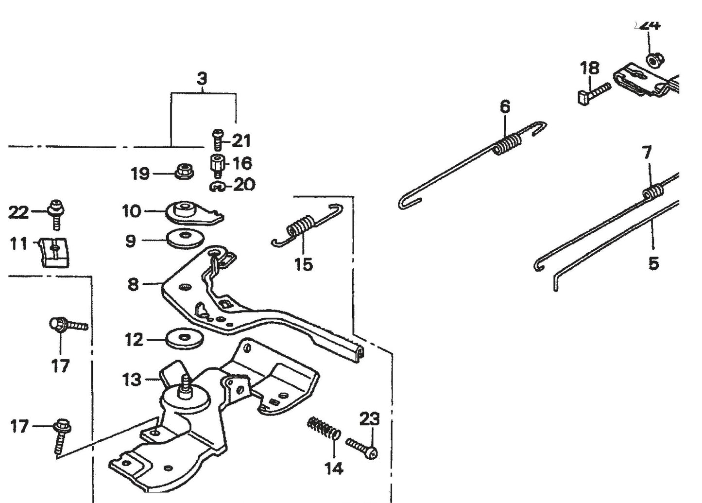 HONDA GX200QXC9 Control Assembly Parts For FCG1 SEries by Multiquips