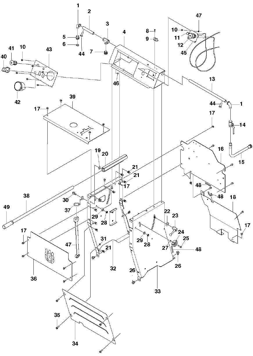 FS3500 Cowl Assembly Parts by Husqvarna