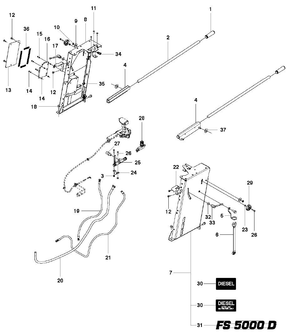 FS5000 Cowl Assembly Parts by Husqvarna