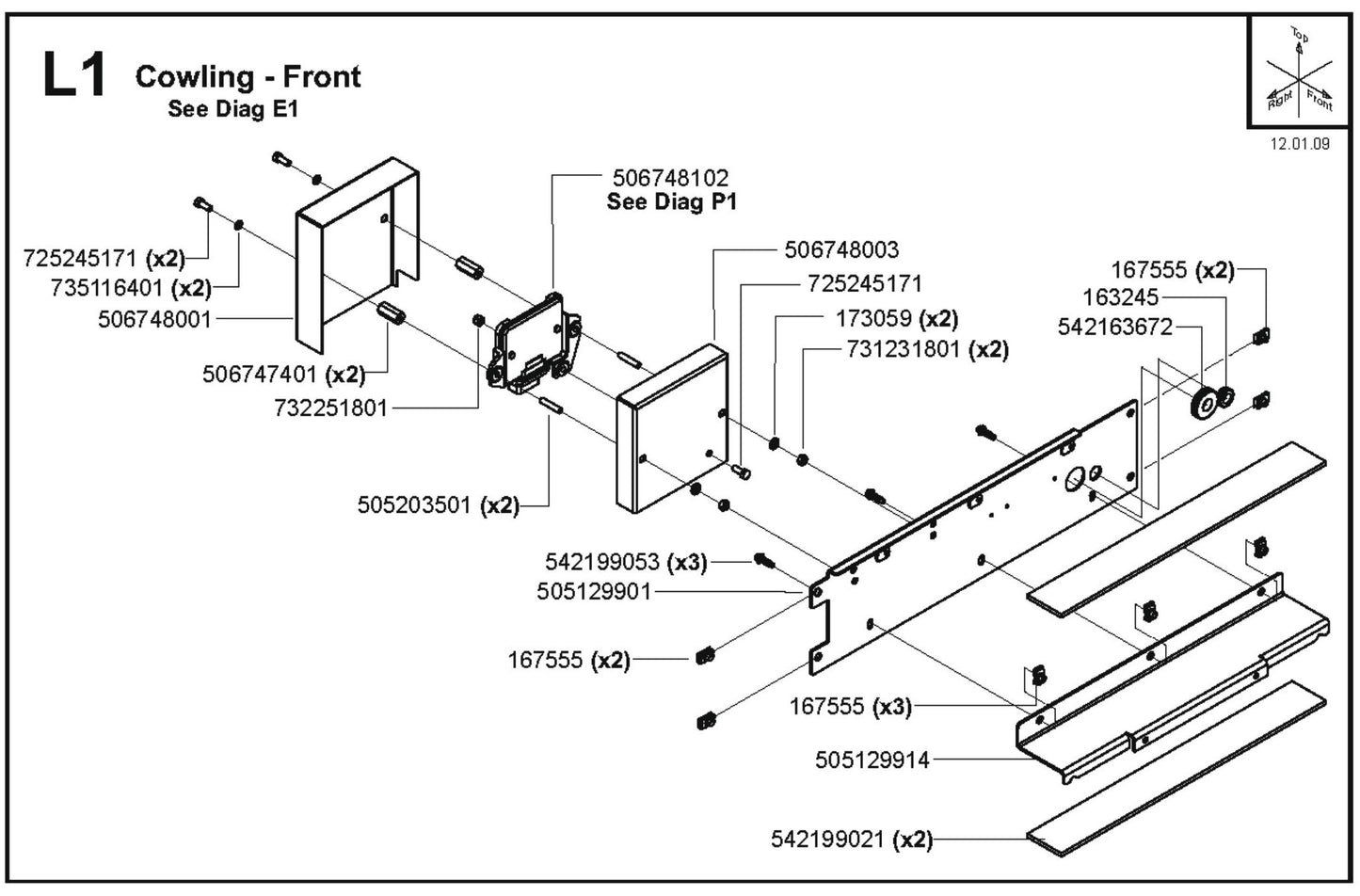 Cowling- Front Parts For FS6800D By Husqvarna