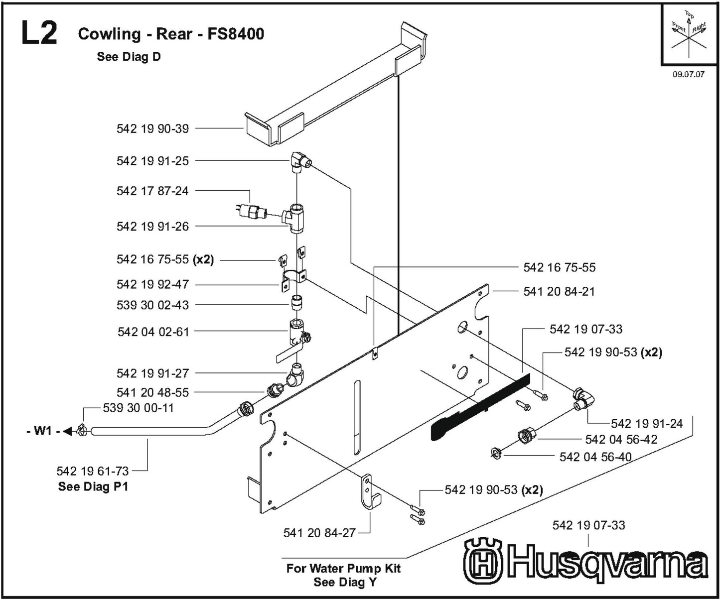 Cowling - Rear Parts For FS8400D By Husqvarna