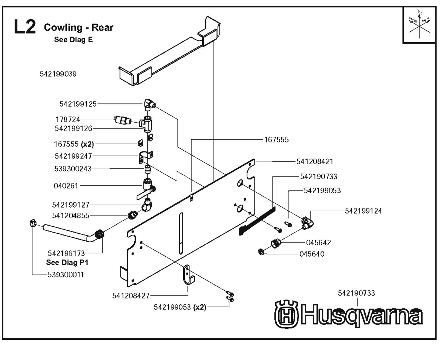 Cowling - Rear Parts For FS6600D By Husqvarna