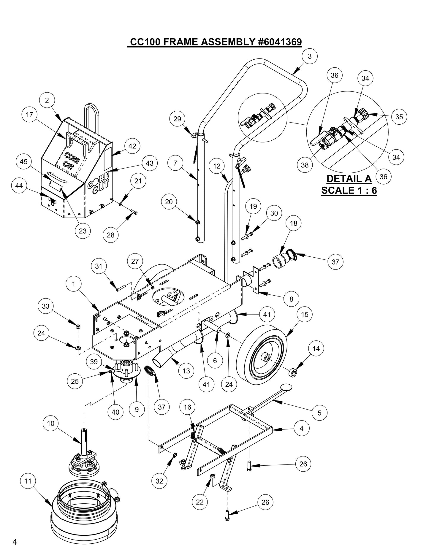 CC100,CPG100 Frame Assembly Parts