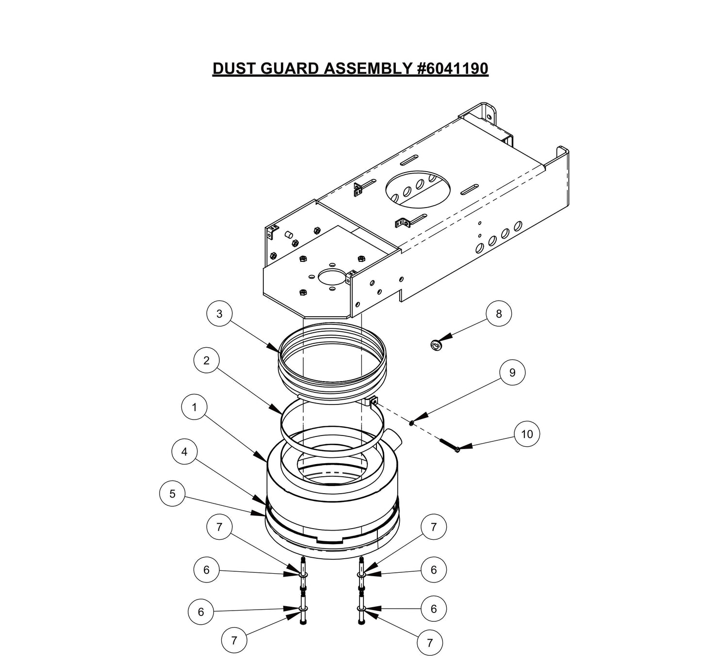 CC100,CPG100 Dust Guard Assembly Parts