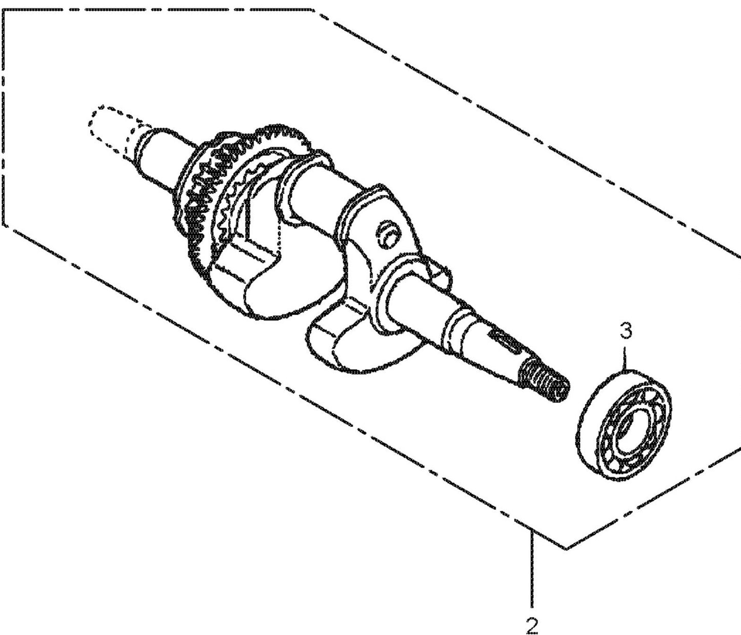 MT77HFR Honda GXR120RTKRB6 Engine Crankshaft Assembly Parts