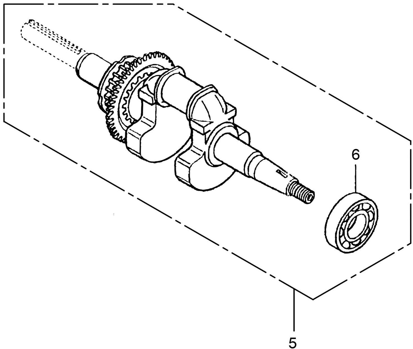 MTX50HD Honda GX100RTKRBF Engine Crankshaft Assembly Parts