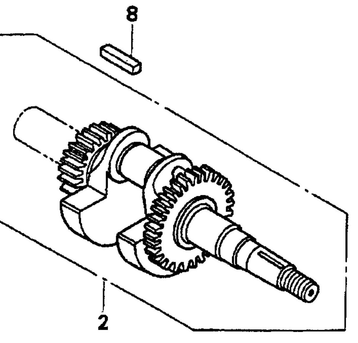 SP1G HONDA GX200UT2QXC9 Carnkshaft Assembly Parts