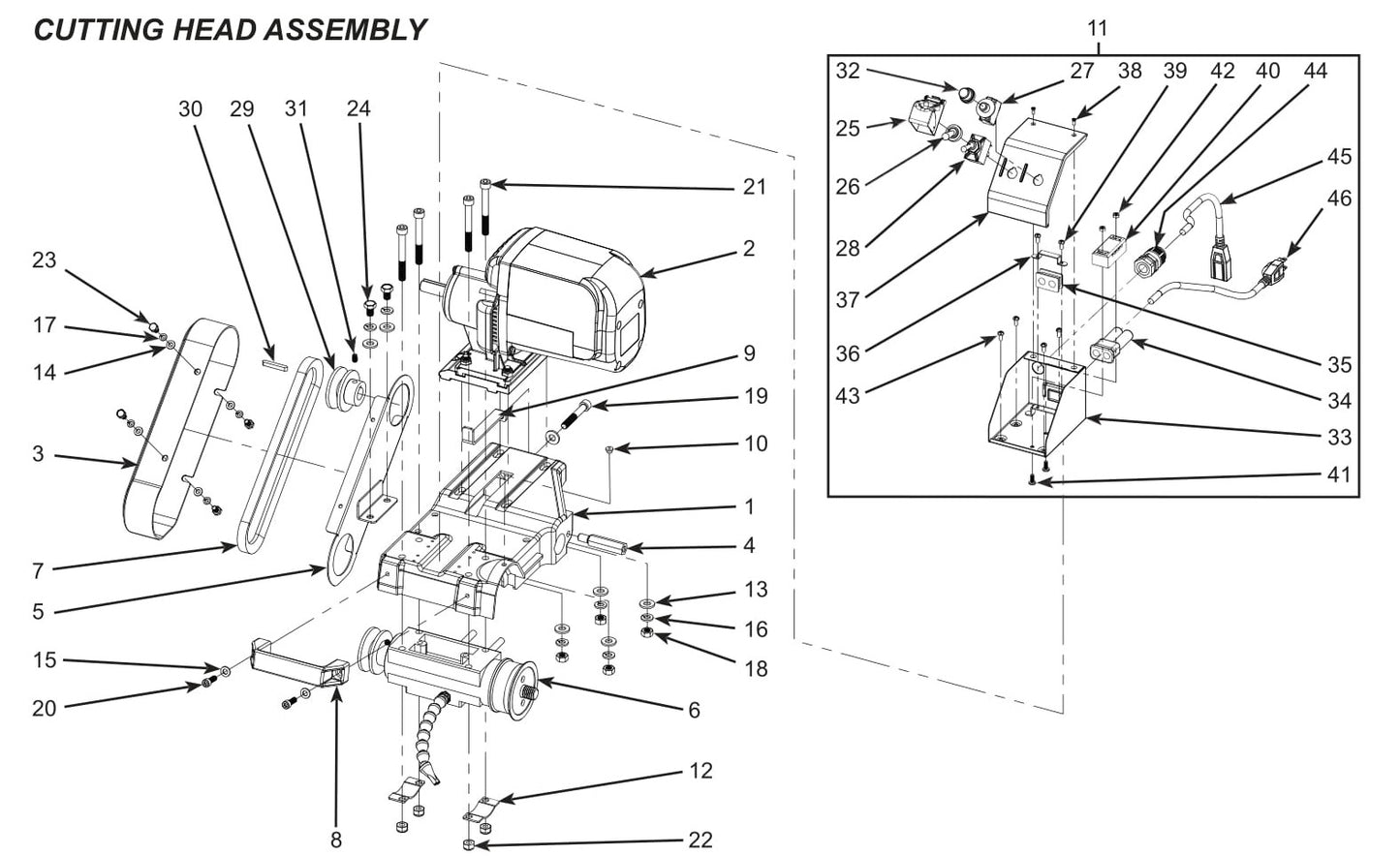 CTC1020XL Cutting Head Assembly Parts By Norton Clippers