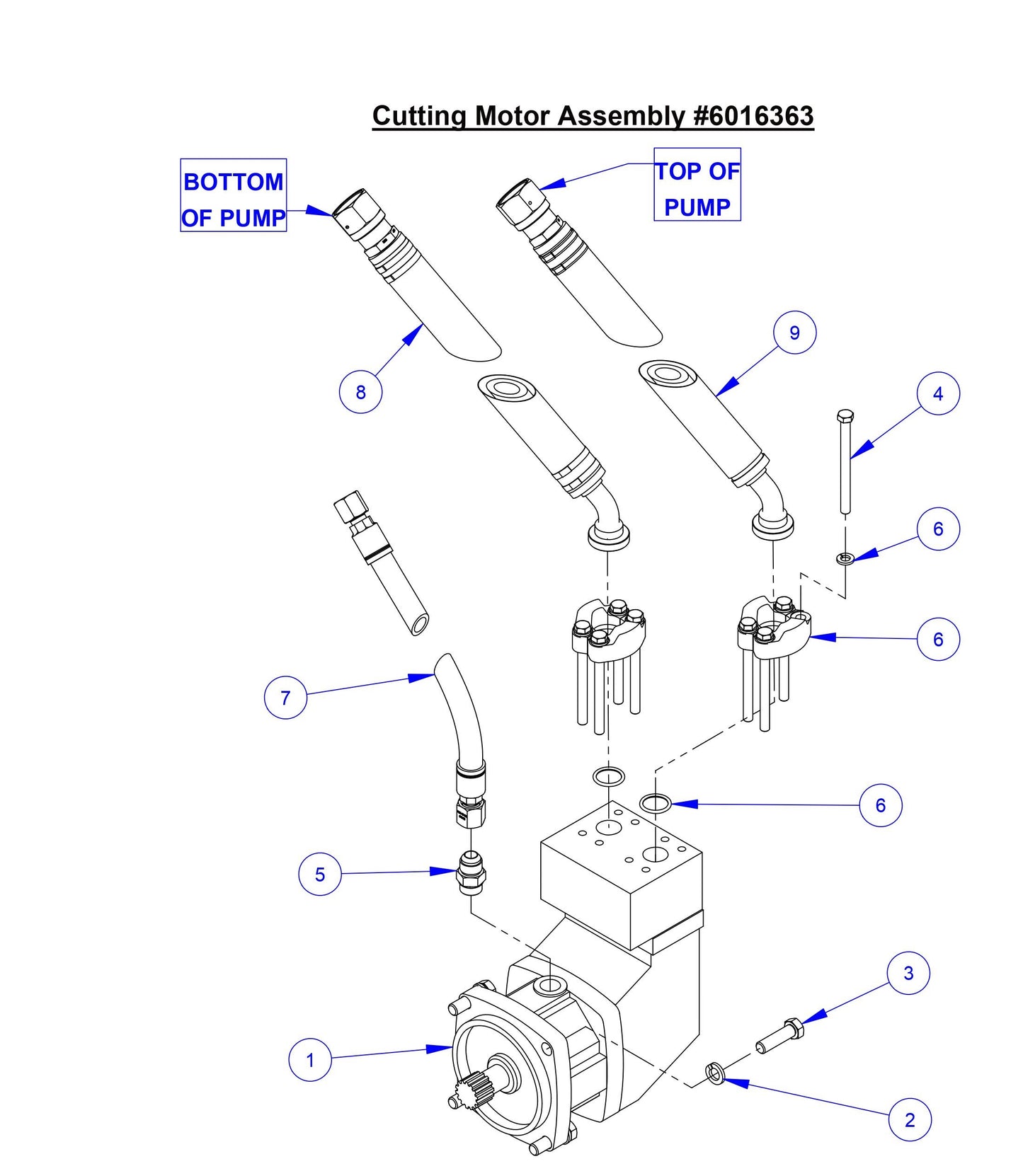CC8574DD Cutting Motor Assembly