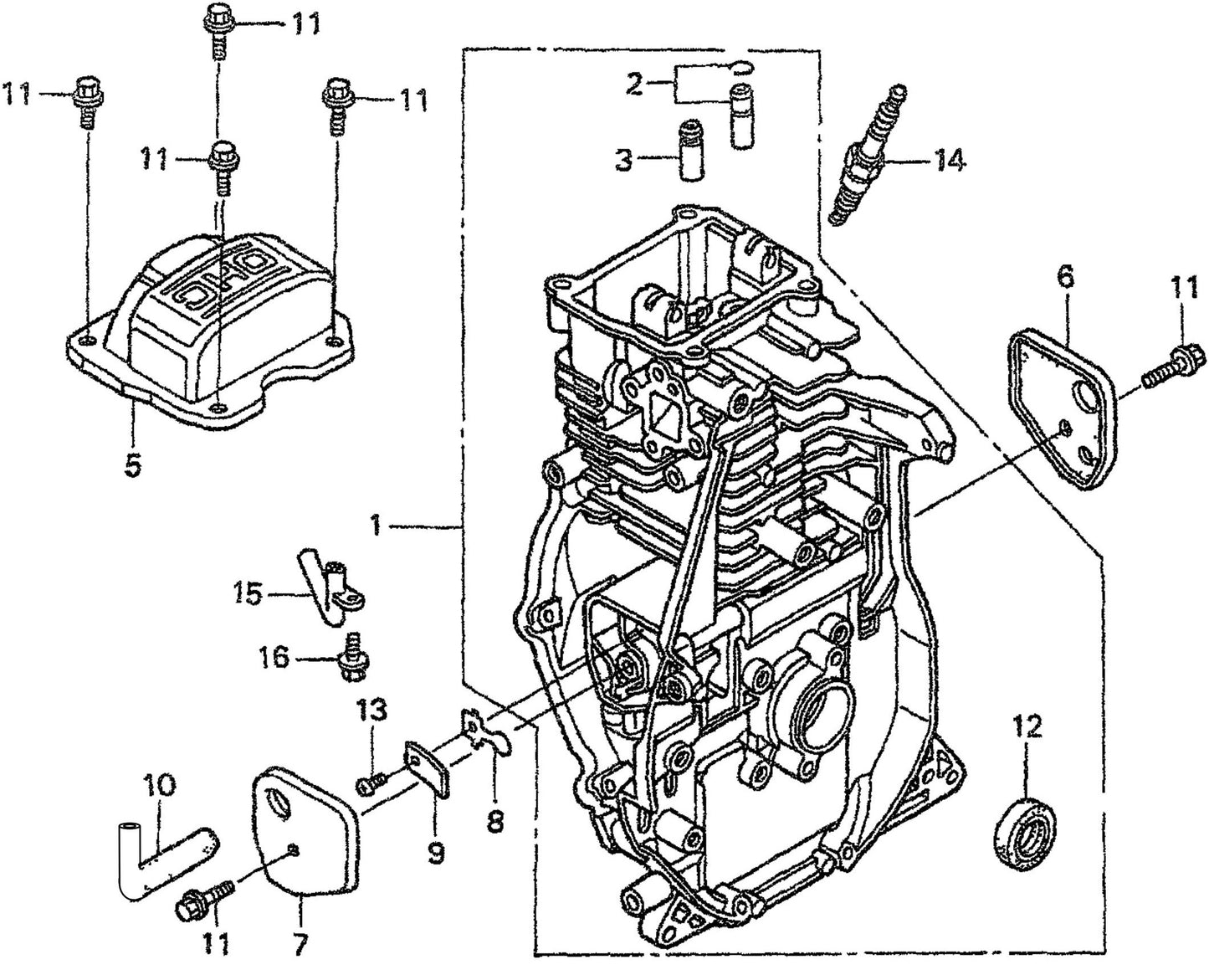 MTX70HD Honda GX100RTKRBF Engine Cylinder Barrel Assembly Parts