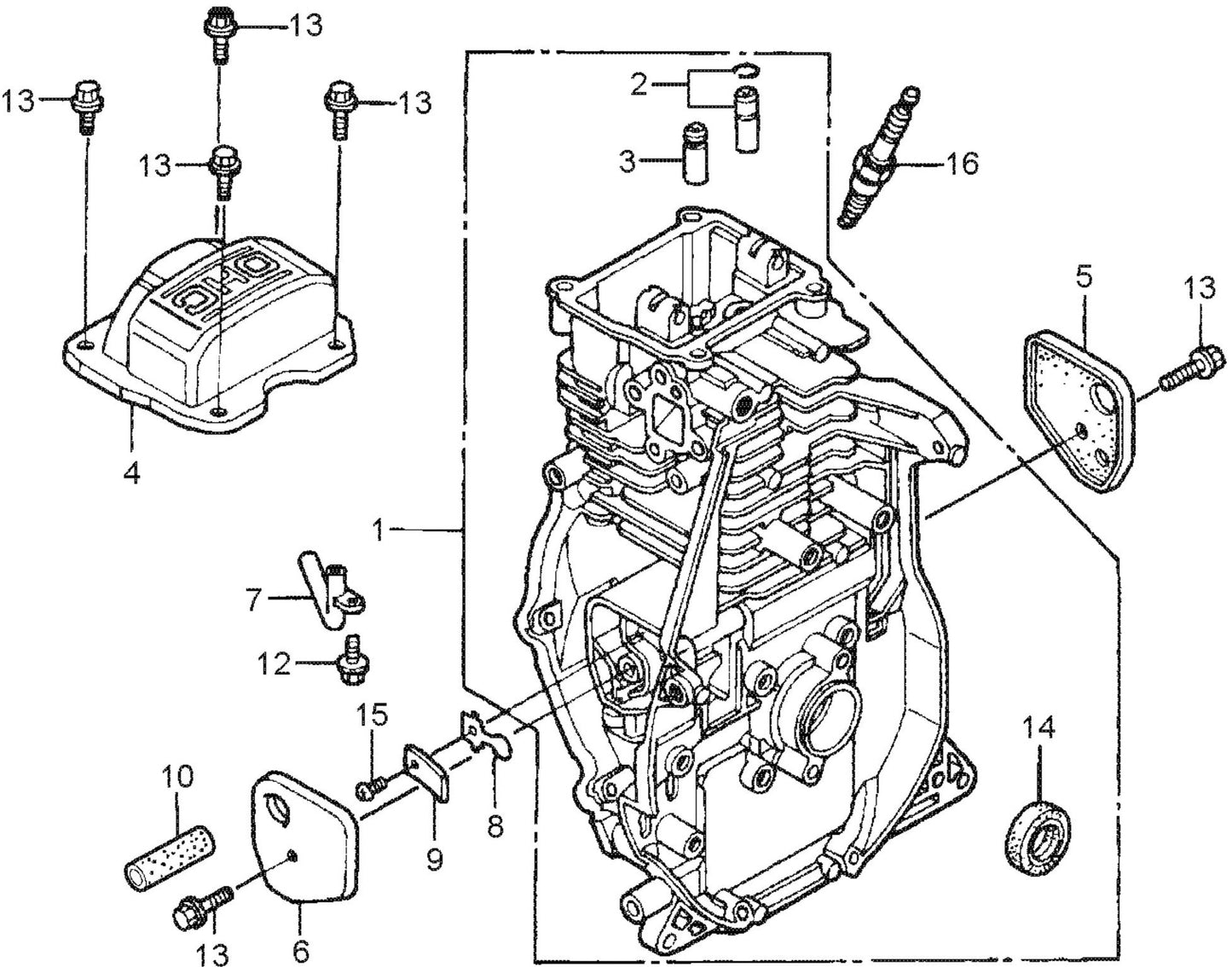 MT77HFR Honda GXR120RTKRB6 Engine Cylinder Barrel Assembly Parts