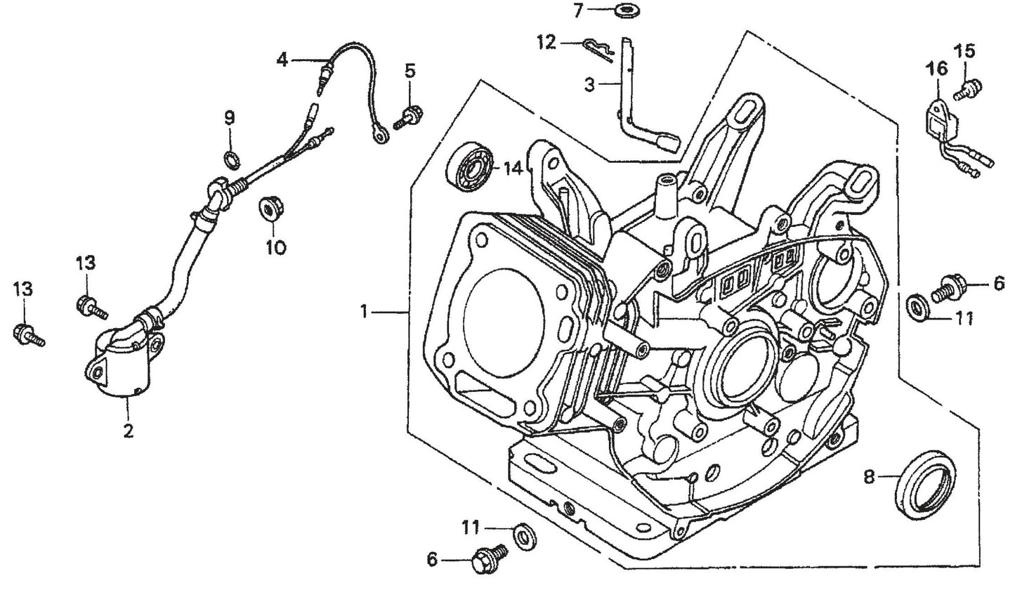 QP301TH HONDA GX240K1PA2 ENGINE Cylinder Barrel Assembly Parts By Multiquip