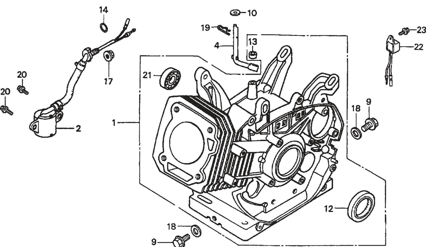 Honda GX390K1QWT2 Engine Cylinder Barrel Assembly Parts For SP2 CE13H20 SCE13H20 SCE20H20 By Multiquip