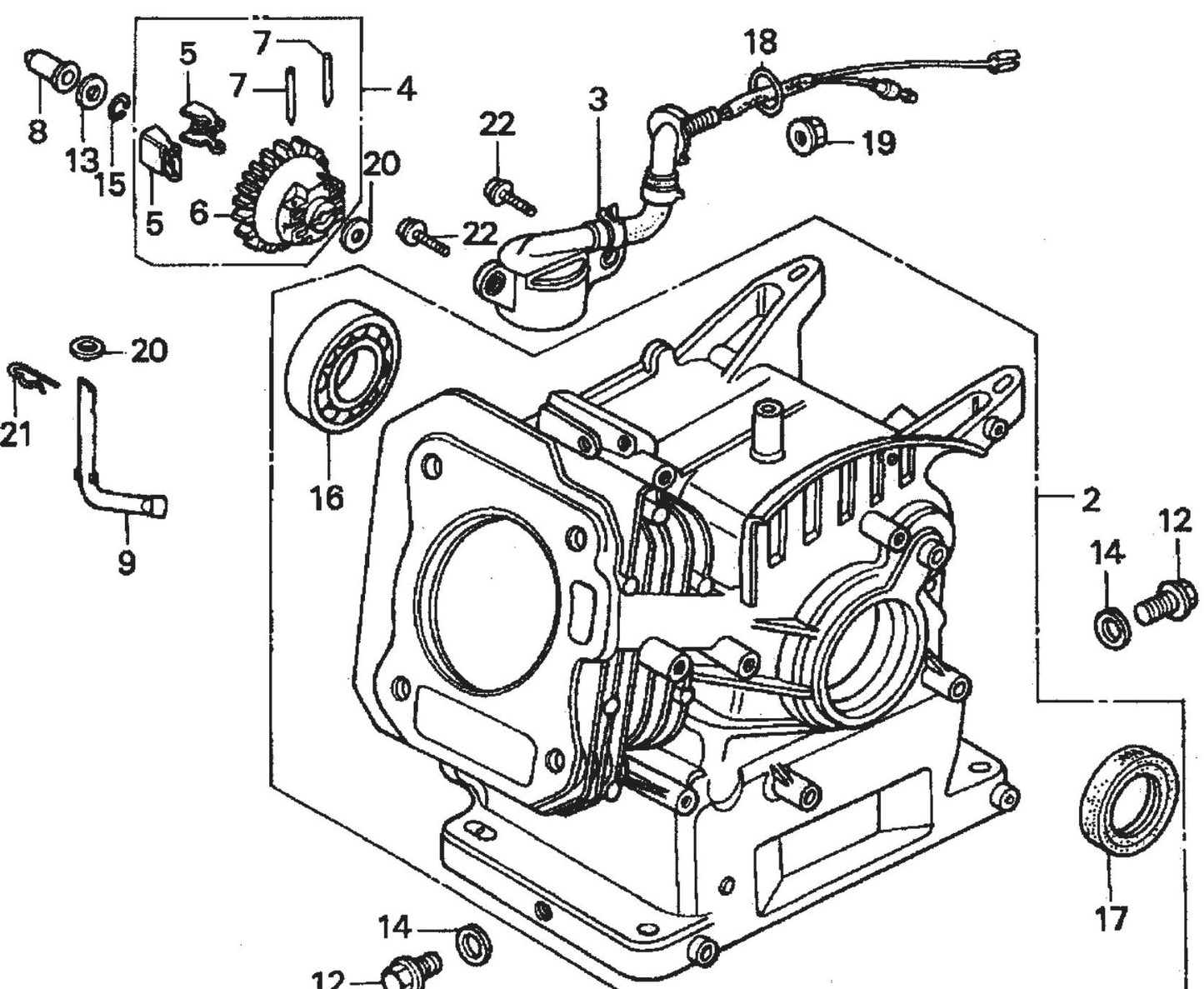 MQ QP204H HONDA GX120K1PX2/GX120U1PX2 Engine Cylinder Barrel Assembly Parts By Multiquip