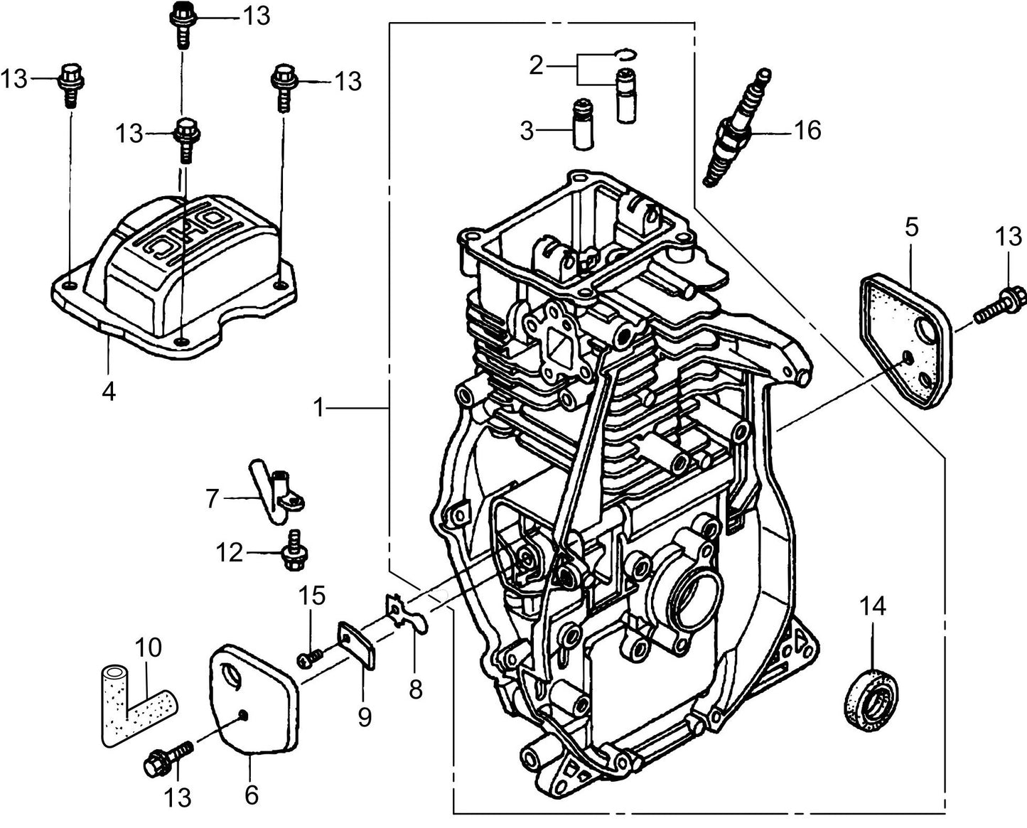 MTX50HD Honda GX100RTKRBF Engine Cylinder Barrel Assembly Parts