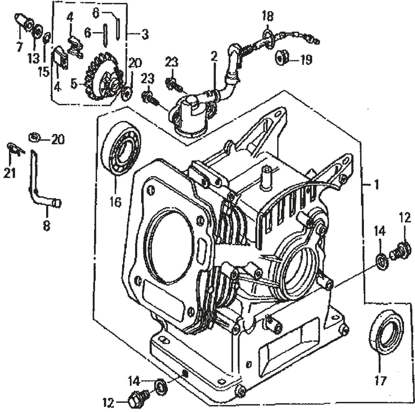 MVH120VGH GX160U1SMX4 Engine Cylinder Barrel Assembly Parts