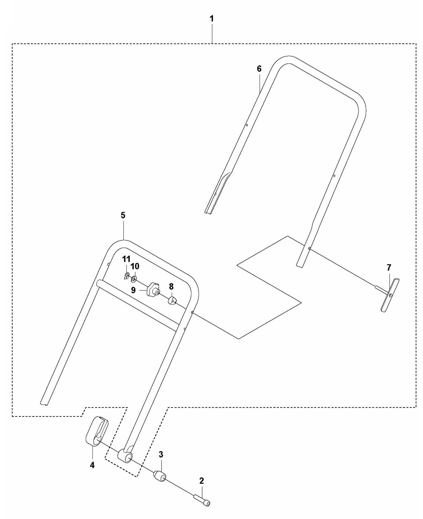 LF 130 LT Diesel Handle-Honda Assembly Parts by Husqvarna