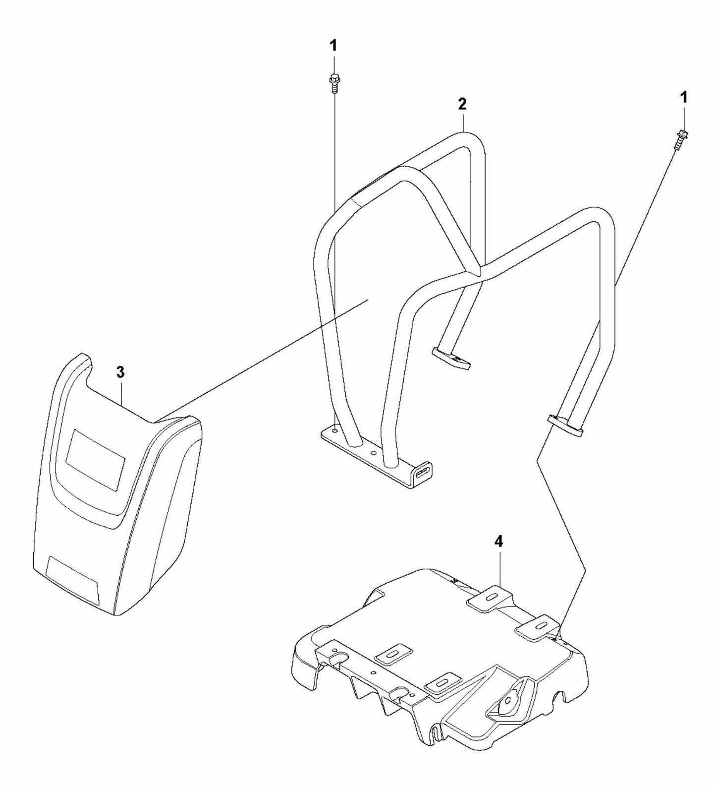 LF 130 LT Diesel Engine Plate -Hatz Assembly Parts by Husqvarna