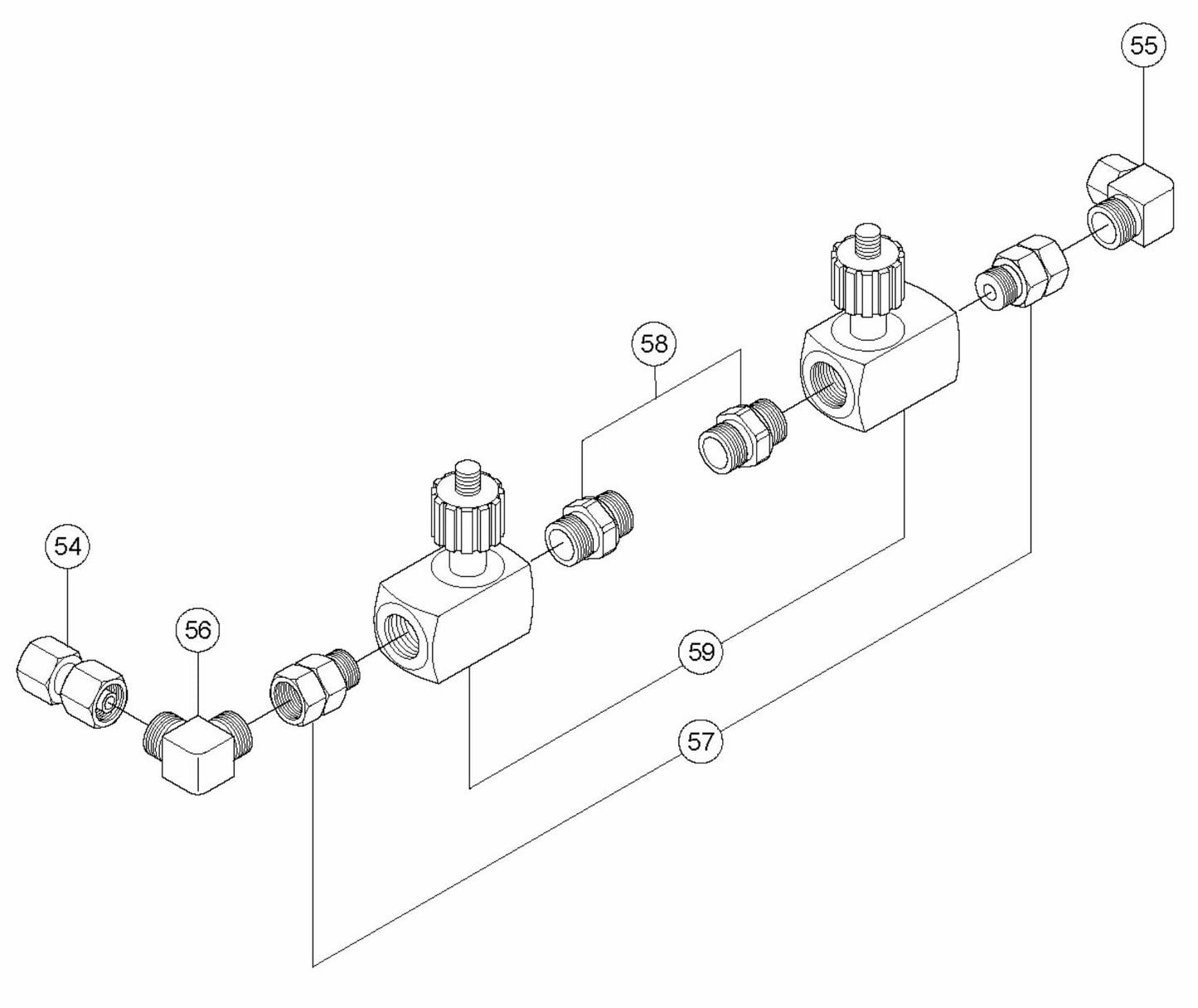 BMS 220ADB Couplings Assembly Parts By Husqvarna
