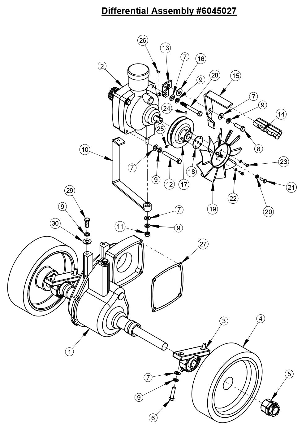 CC4144D Differential Assembly