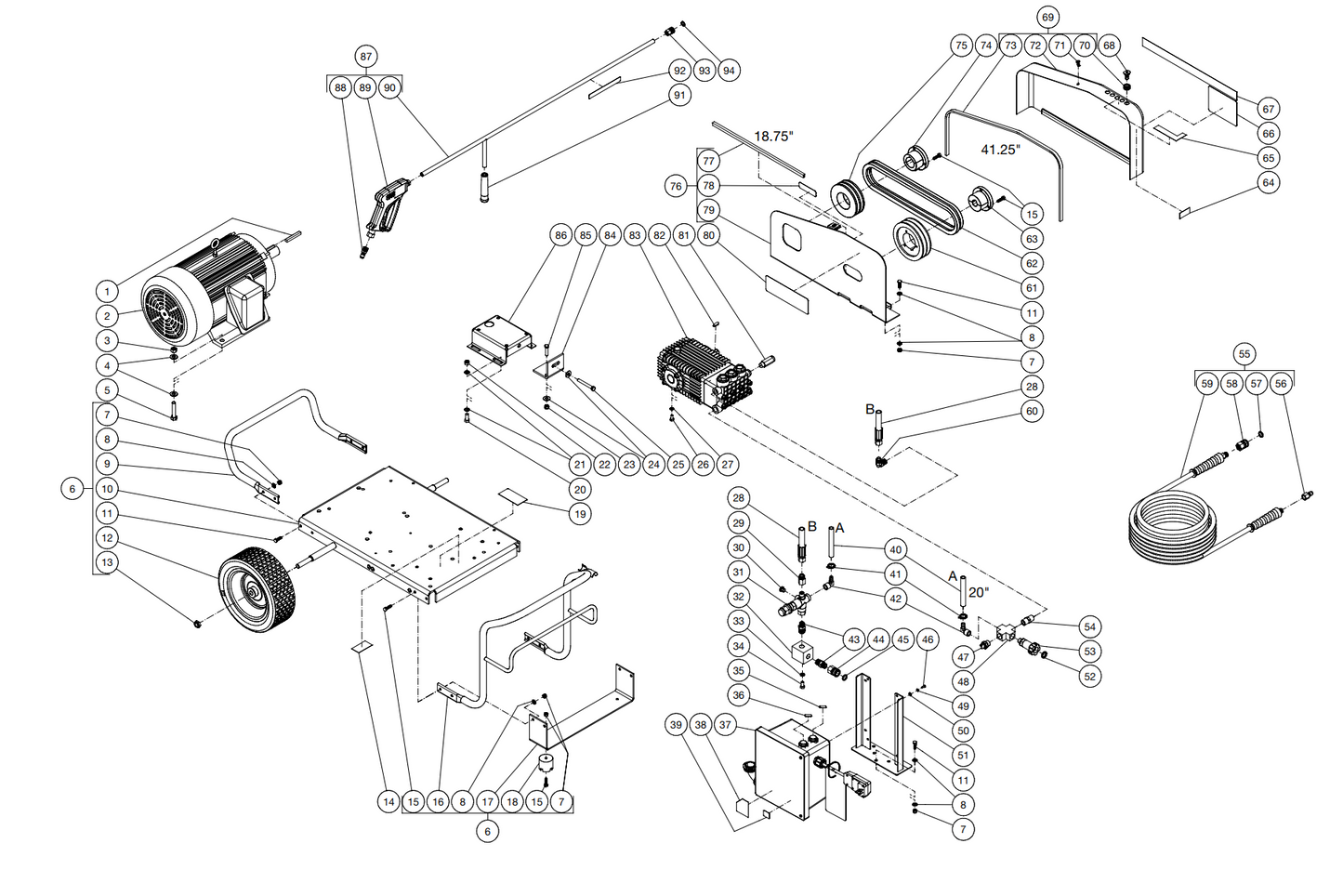 DC-5004-W0E3G (sn:10154638-99999999) Frame Assembly Parts by Mi-T-M