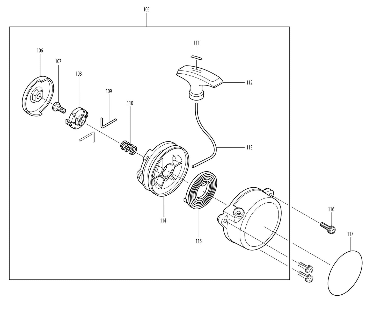 BBX7600N Starter Assembly Parts