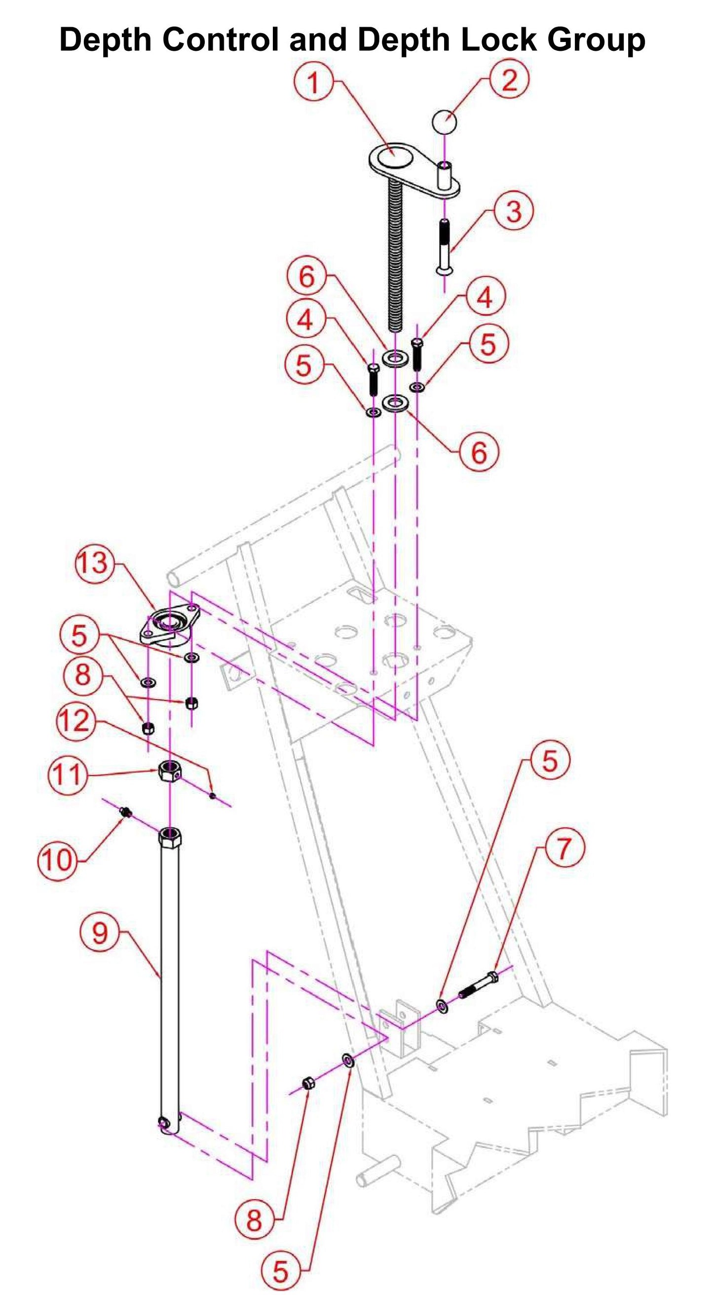 Depth Control And Depth Lock Group Parts By Norton Clippers