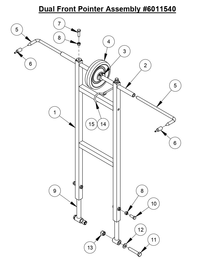 CC3538 JK Dual Front Pointer Assembly
