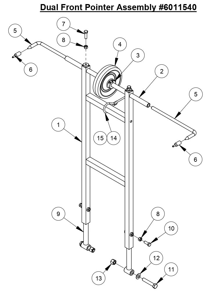 CC3500J Dual Front Pointer Assembly