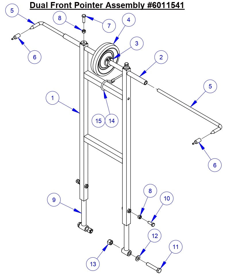 CC6561/CC6561-3/CC6571/CC6571-3 Dual Front Pointer Assembly