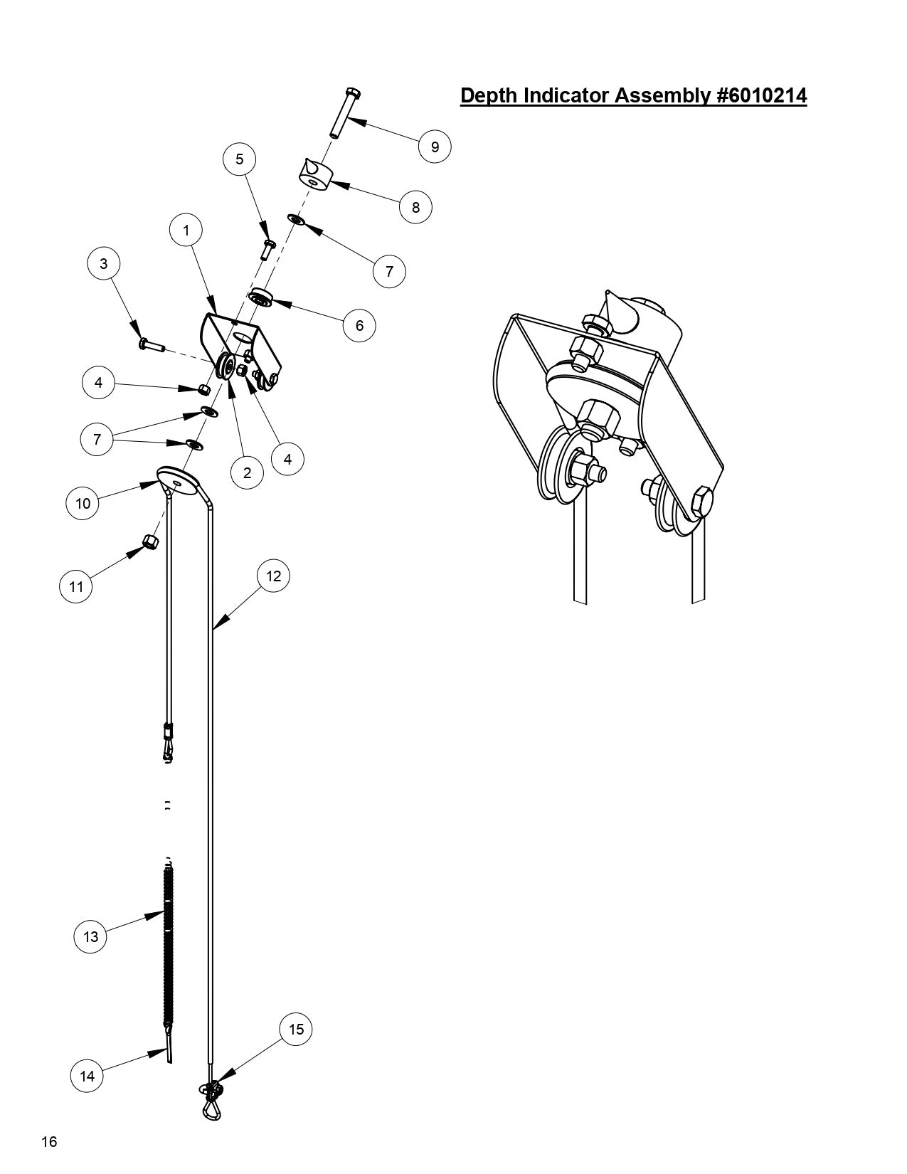 CC3538 JK Depth Indicator Assembly