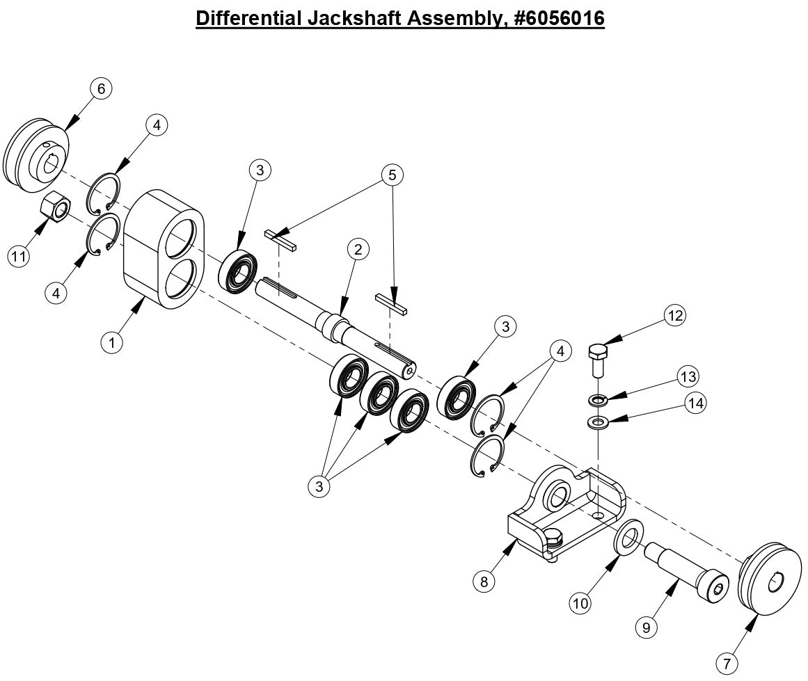 CC5555GK Differential Jackshaft Assembly