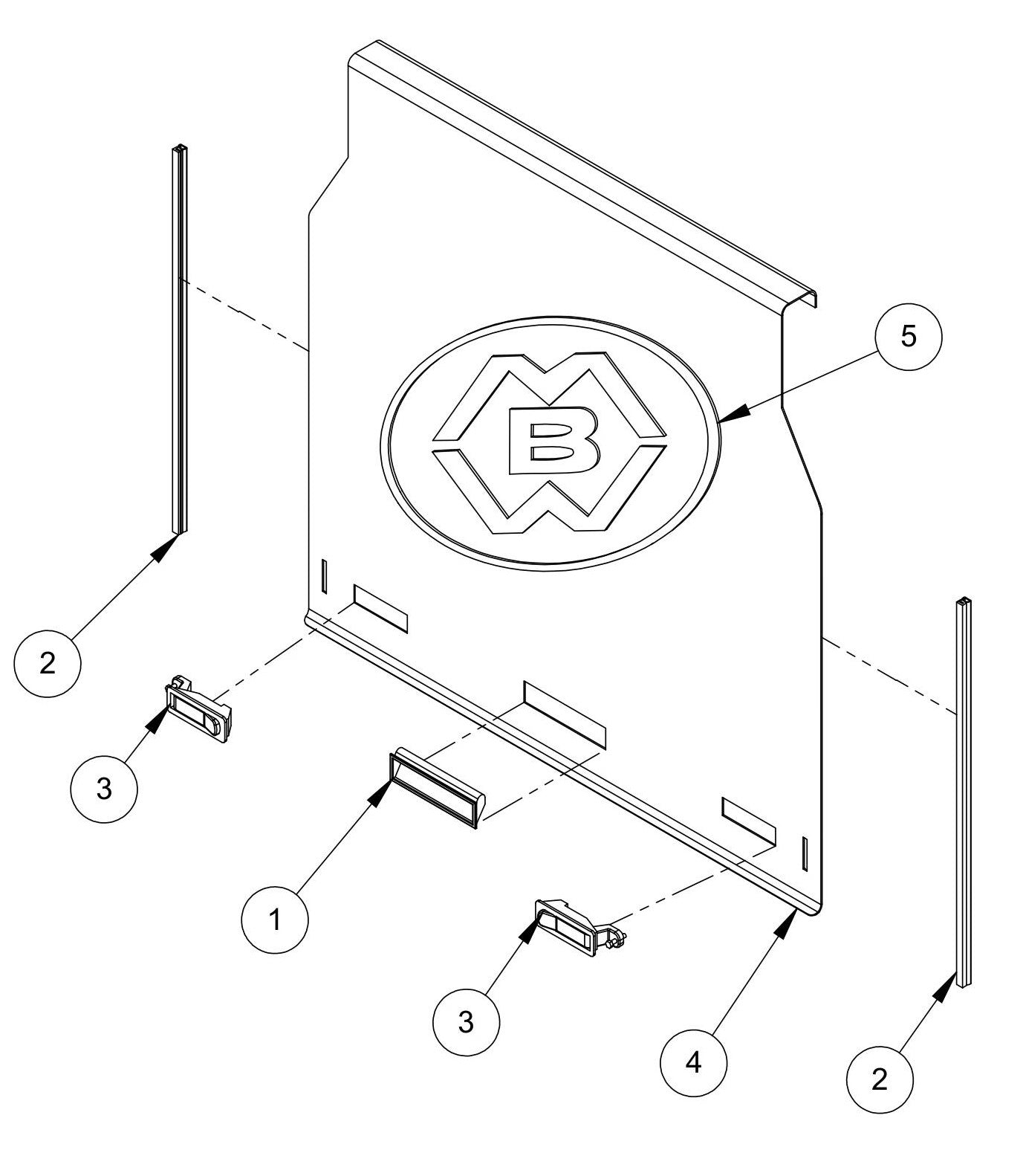 VEU Door Assembly Parts By MBW