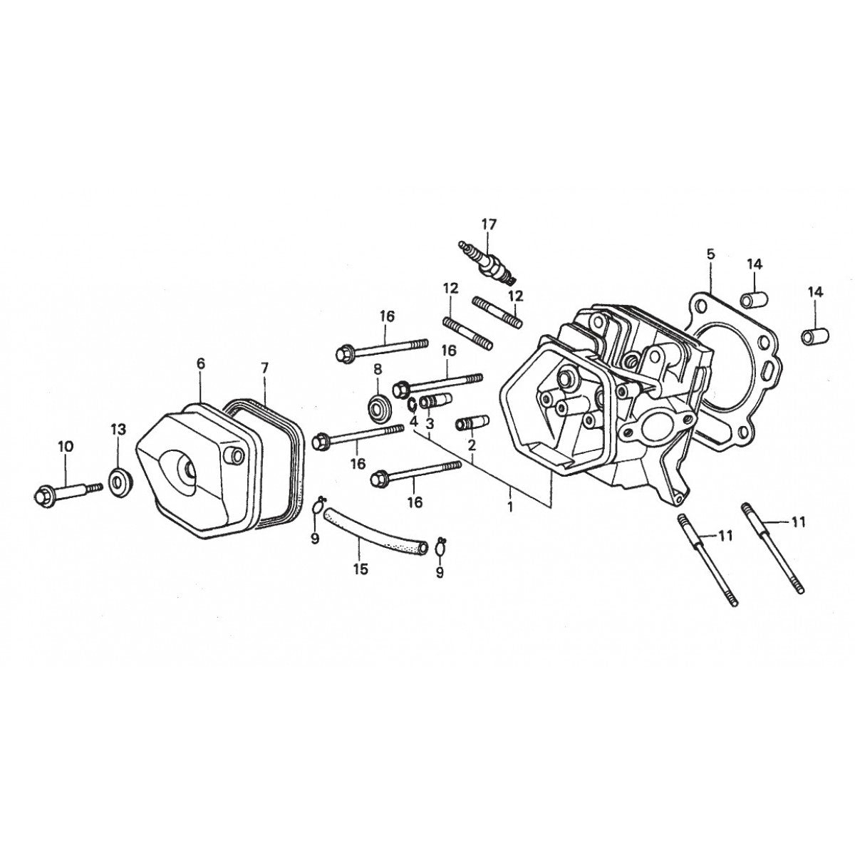 R2000H HONDA GX240K1QAE2 ENGINE- Cylinder Head Assy. Parts by Multiquip