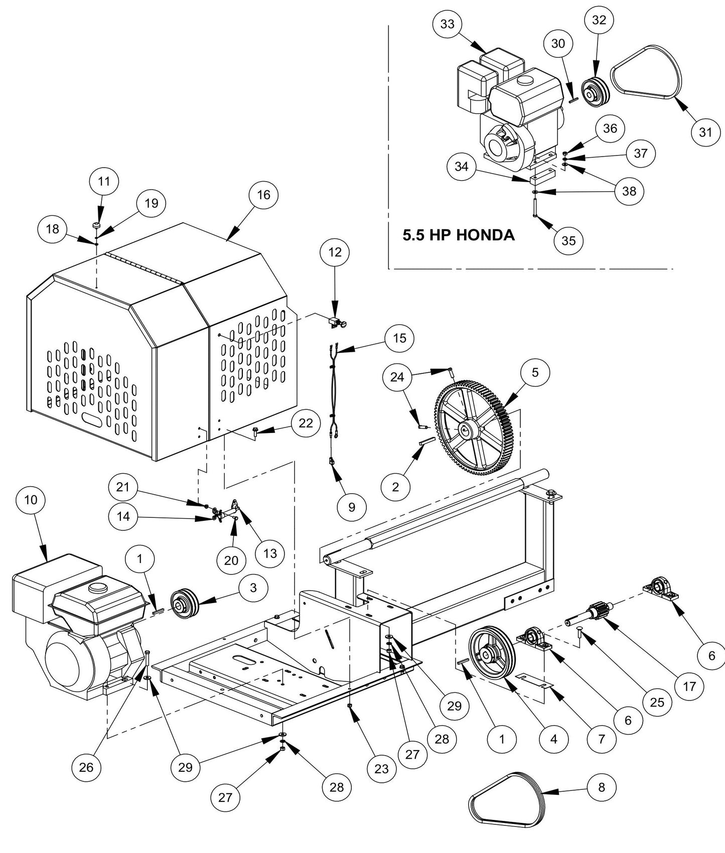 Drivetrain Assembly Parts By MBW