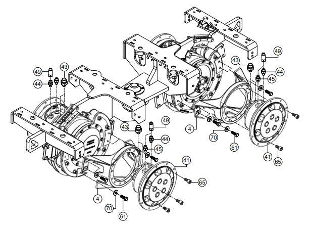 Drum Drive Assembly Parts-RX 1575, RX 157533 YANMAR 3TNV80F DIESEL ENGINE
