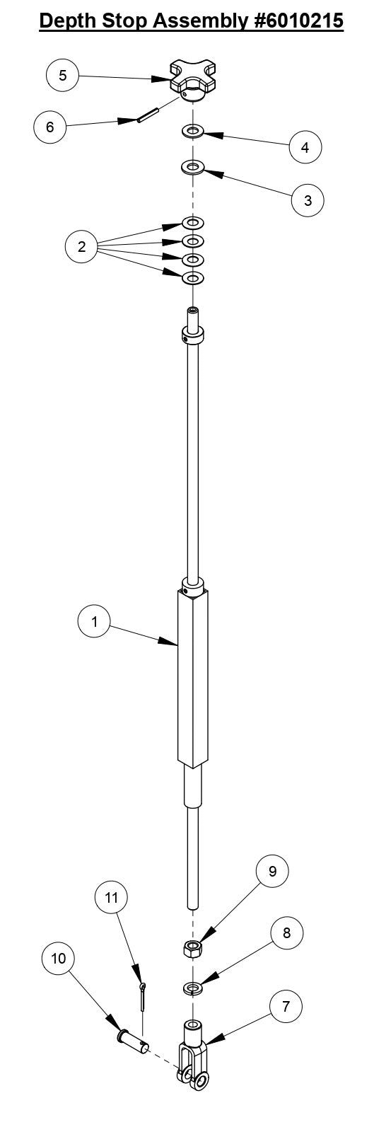 CC6561/CC6561-3/CC6571/CC6571-3 Depth Stop Assembly