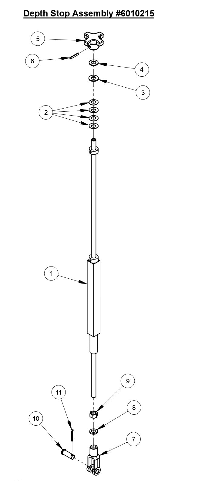 CC3500J Depth Stop Assembly