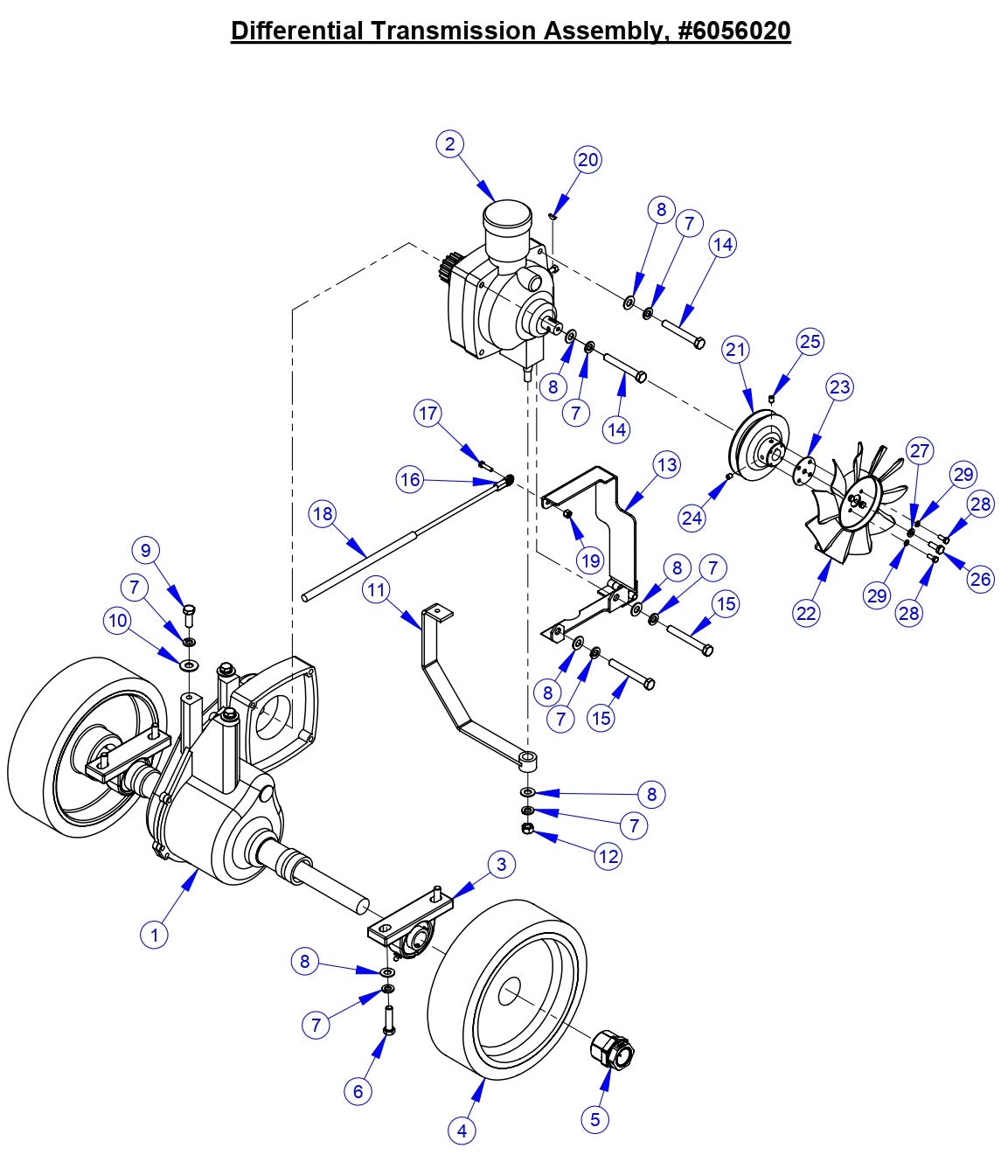 CC5555GK Differential Transmission Assembly