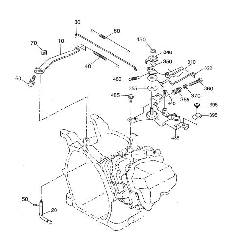 Governor Assembly Parts for J36S60 Trowels by Multiquip Whiteman