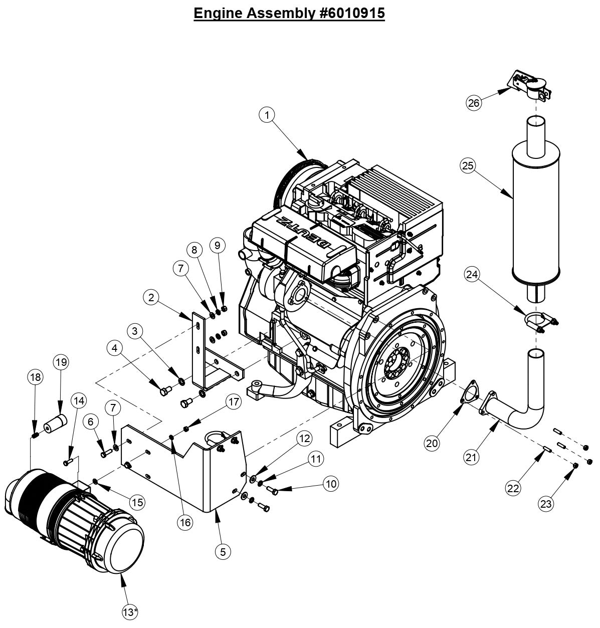CC6160D Engine Assembly