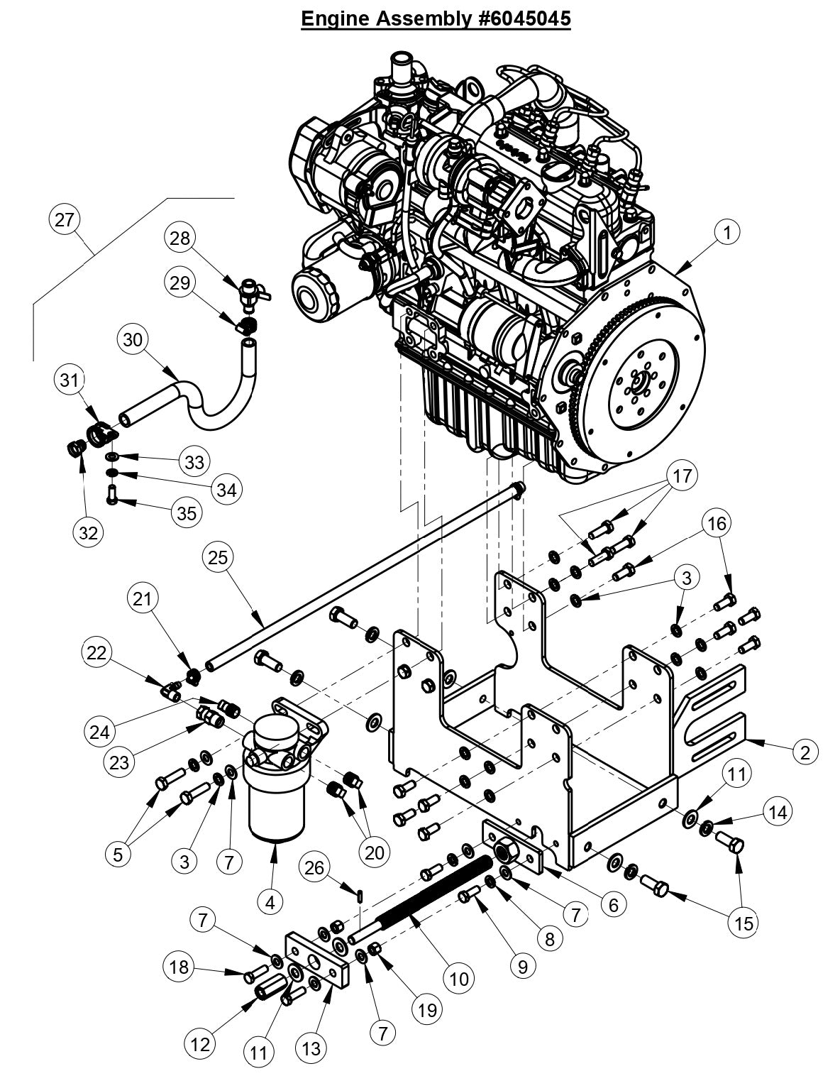 CC4144D Engine Assembly