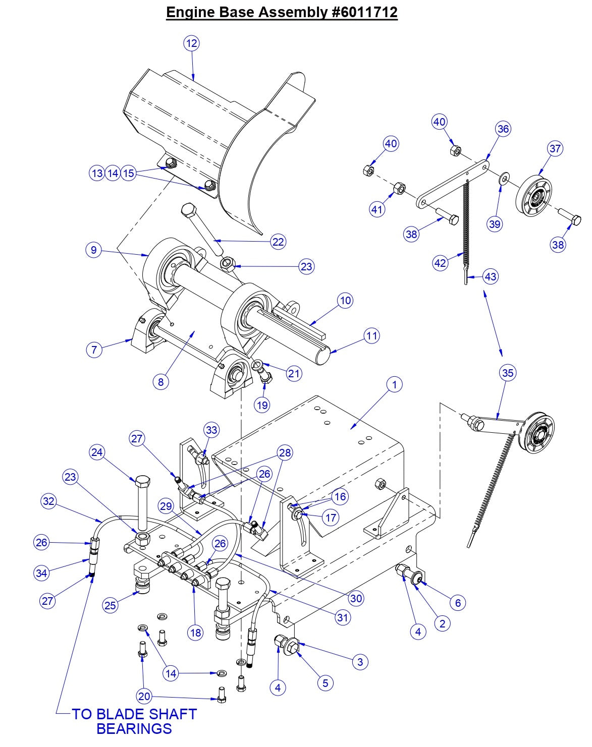 CC3500J Engine Base Assembly