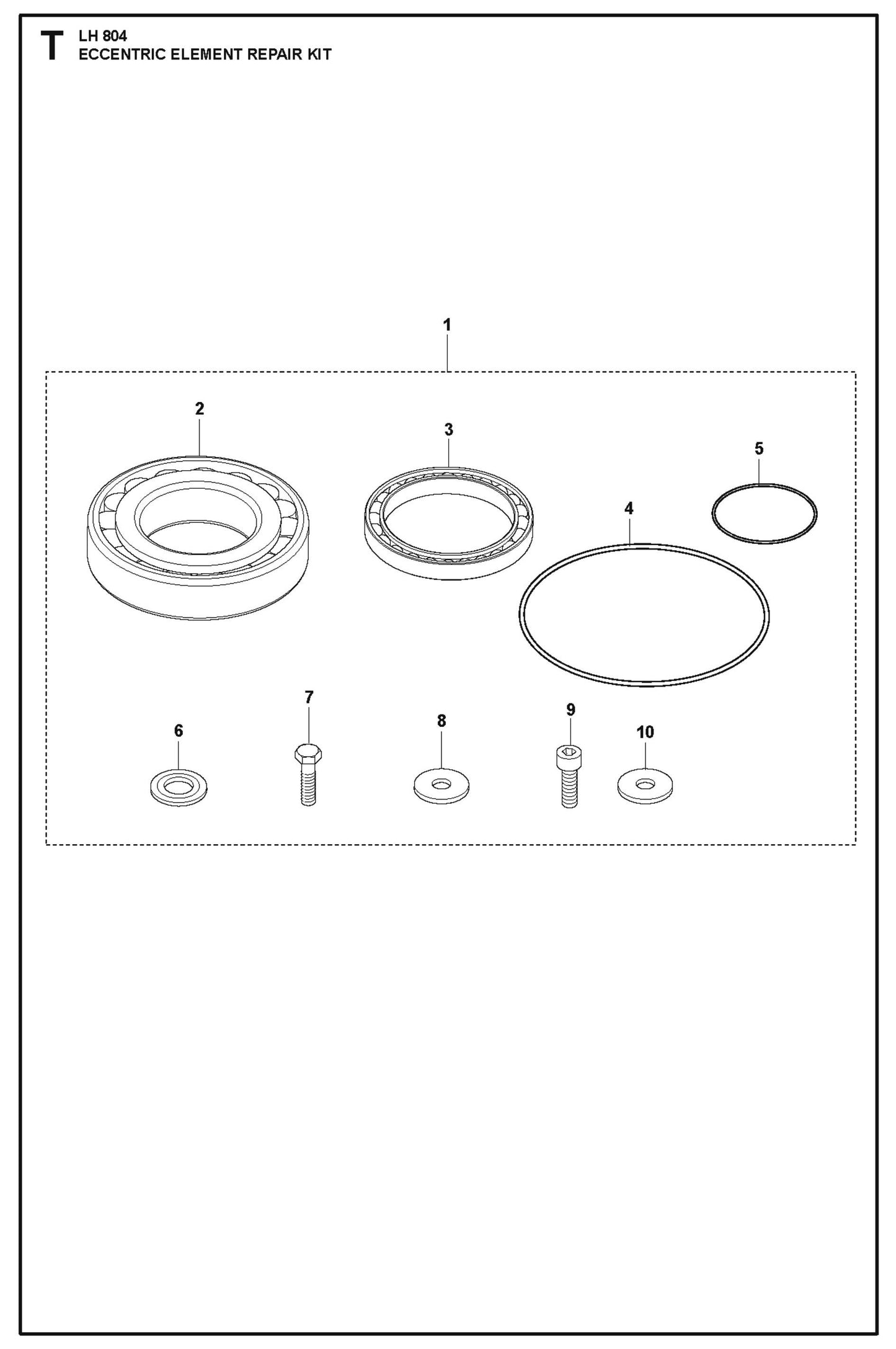 Eccentric Element Repair Kit Parts For LH 804 By Husqvarna