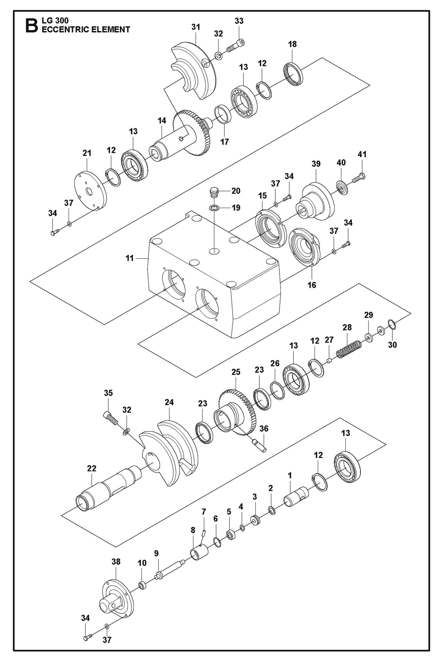 Eccentric Element Parts For LG 300 Diesel By Husqvarna