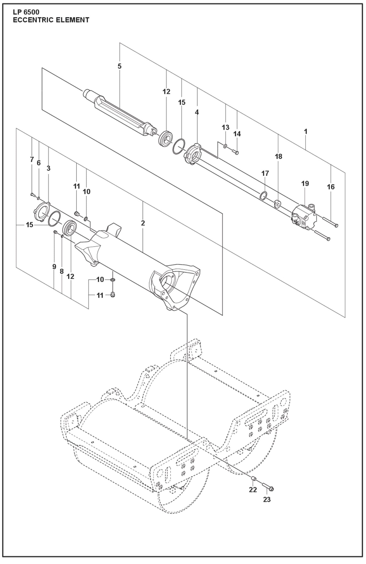Eccentric Element Parts For LP 6500 Diesel  By Husqvarna