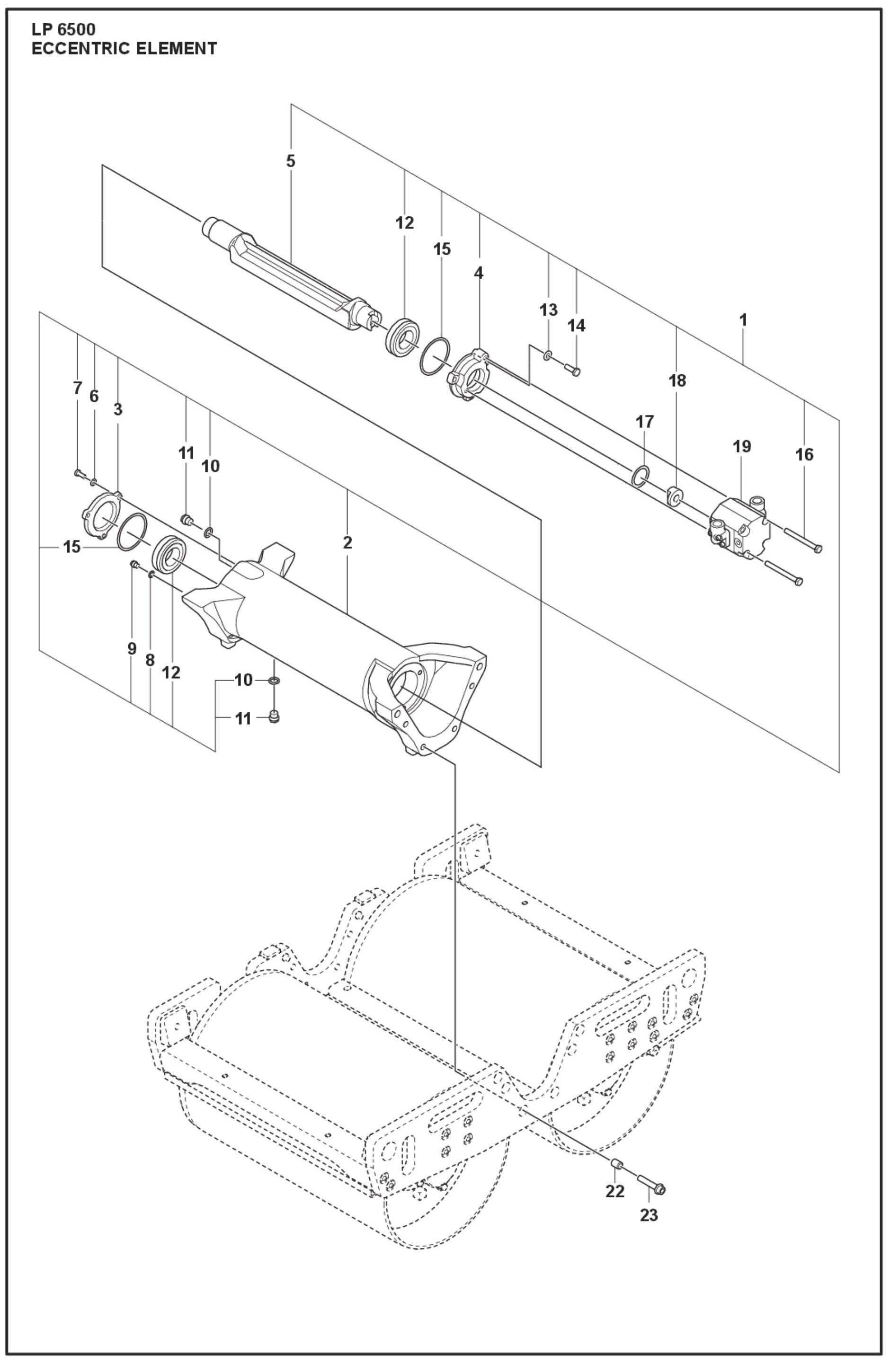 Eccentric Element Parts For LP 6500 Diesel  By Husqvarna