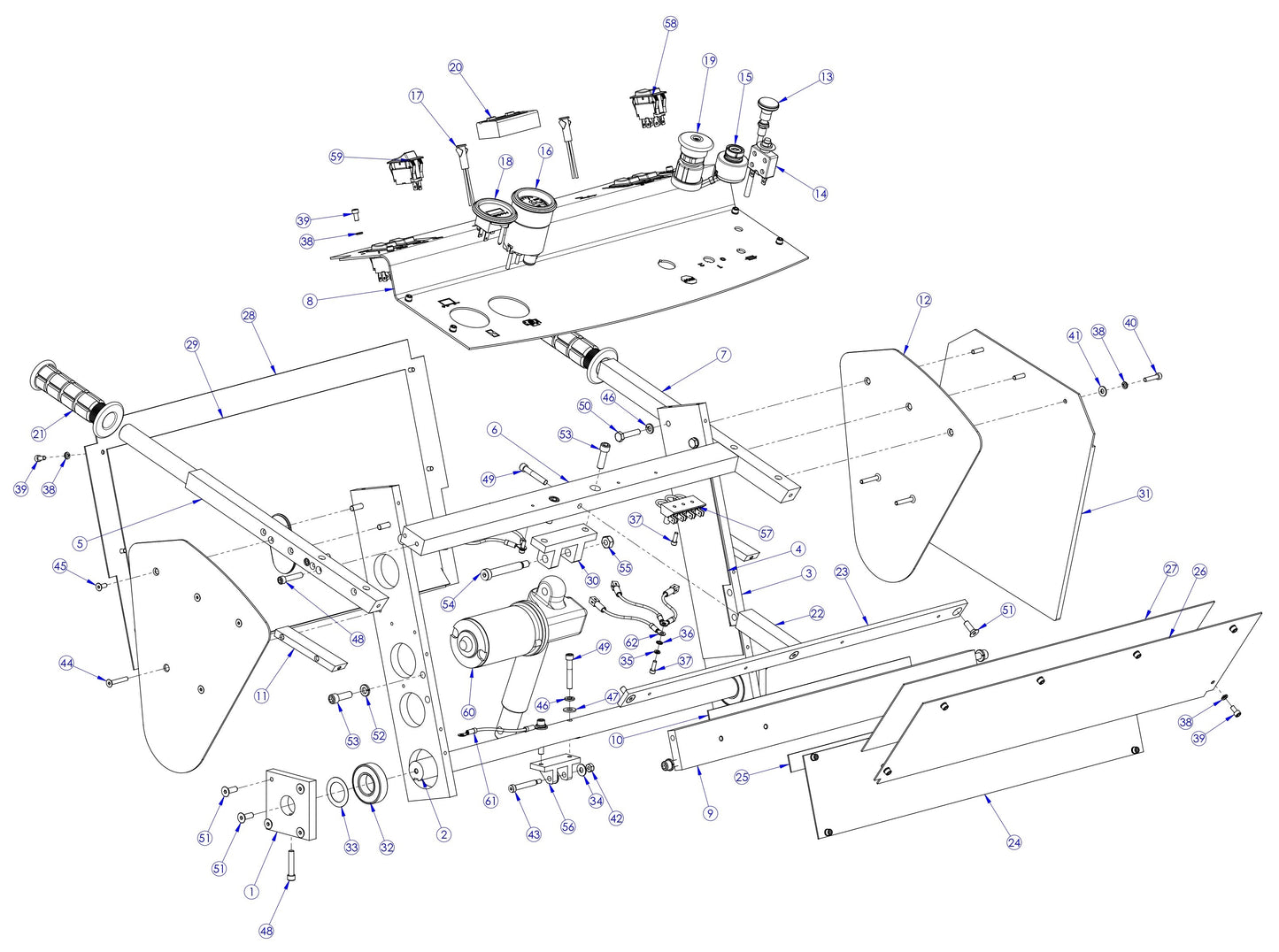 Soff Cut GX4200 Control Panel Assembly Parts by Husqvarna