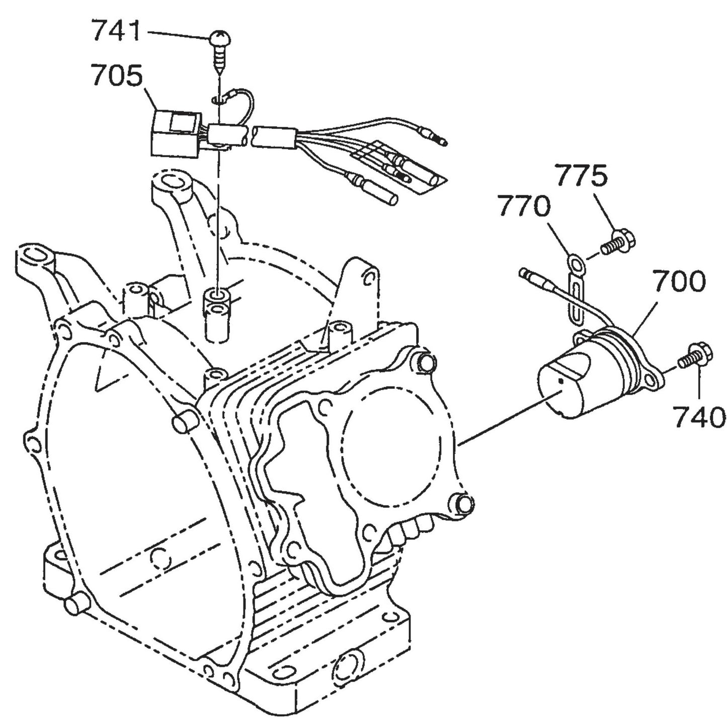 QP2TE ROBIN EX170D50021 Engine Electric Device Assembly Parts By Multiquip